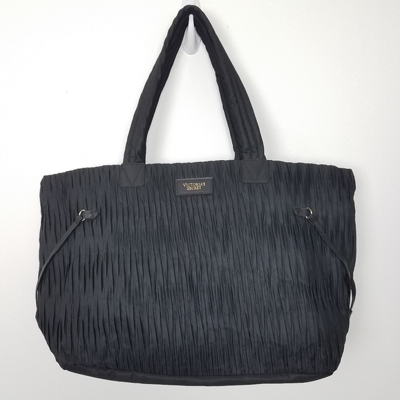 Victoria's Secret Handbags - Victoria's Secret New large Black Tote Bag cinched
